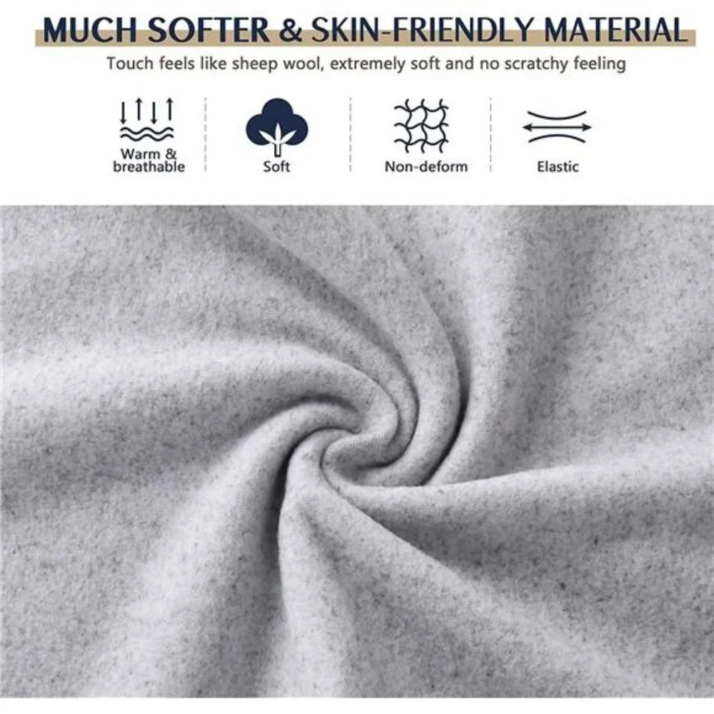 Winter Neck Gaiter Warmer, Soft Fleece Face Mask Scarf for Cold Weather